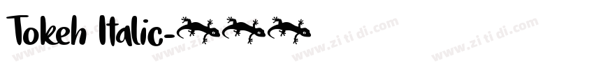 Tokeh Italic字体转换